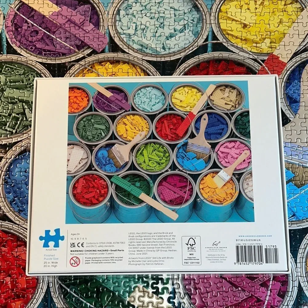 LEGO Paint 🎨 Party Puzzle 🧩 with Vibrant Colors 1000 Piece Brain 🧠 Challenge